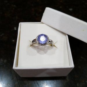 2.4 ctta NWOT*SALE*Blue Iolite & White Sapphire